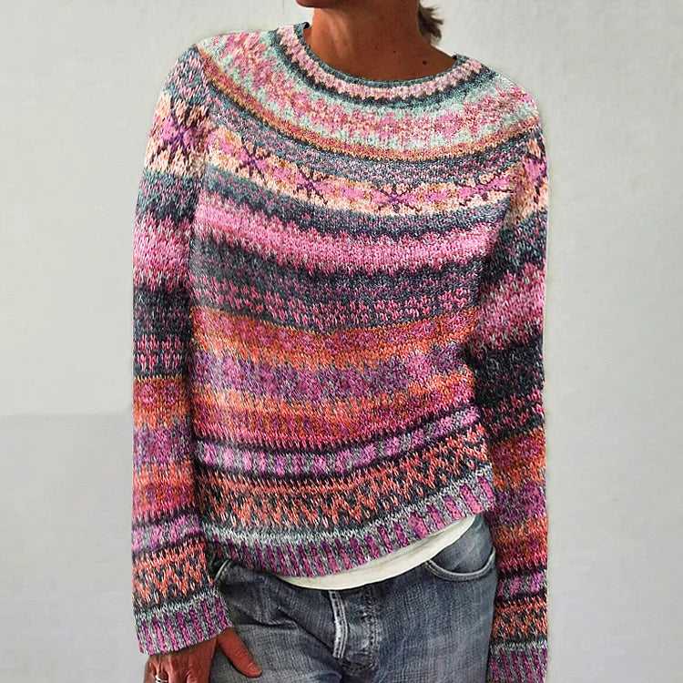 MADISON | Icelandic jumper with patterned knit