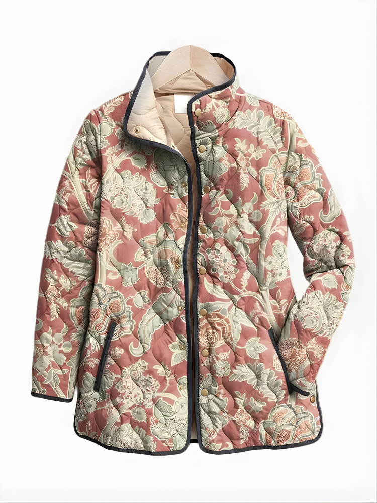 ARISBETH | Quilted jacket with floral print