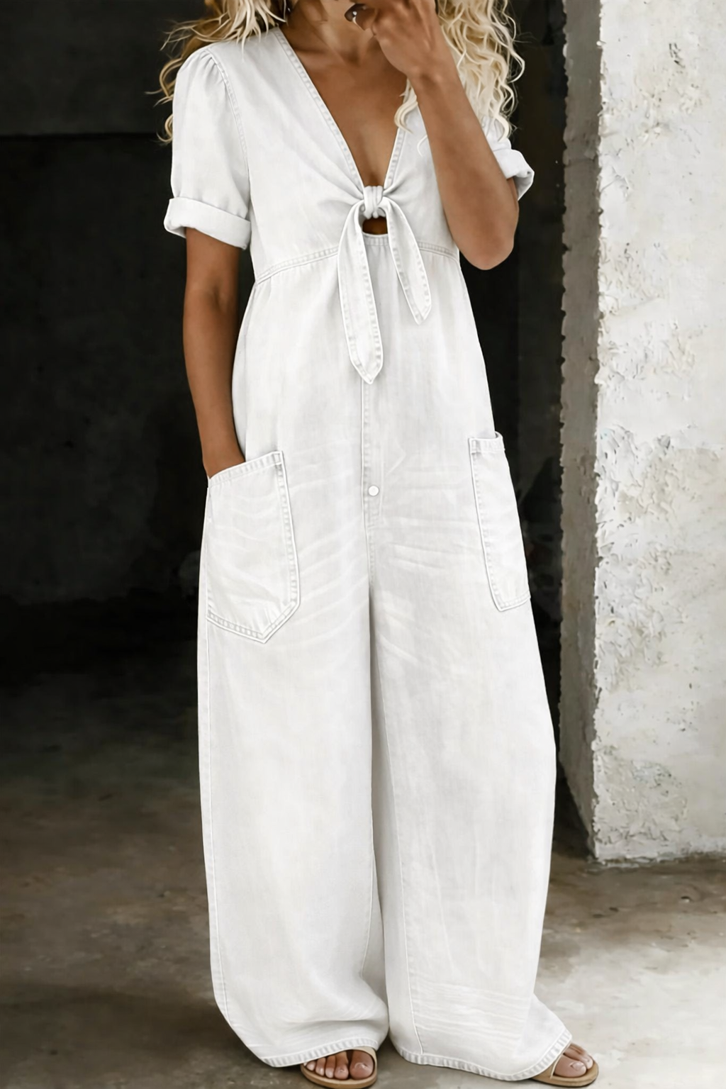 MAYA | Jumpsuit with V-neck