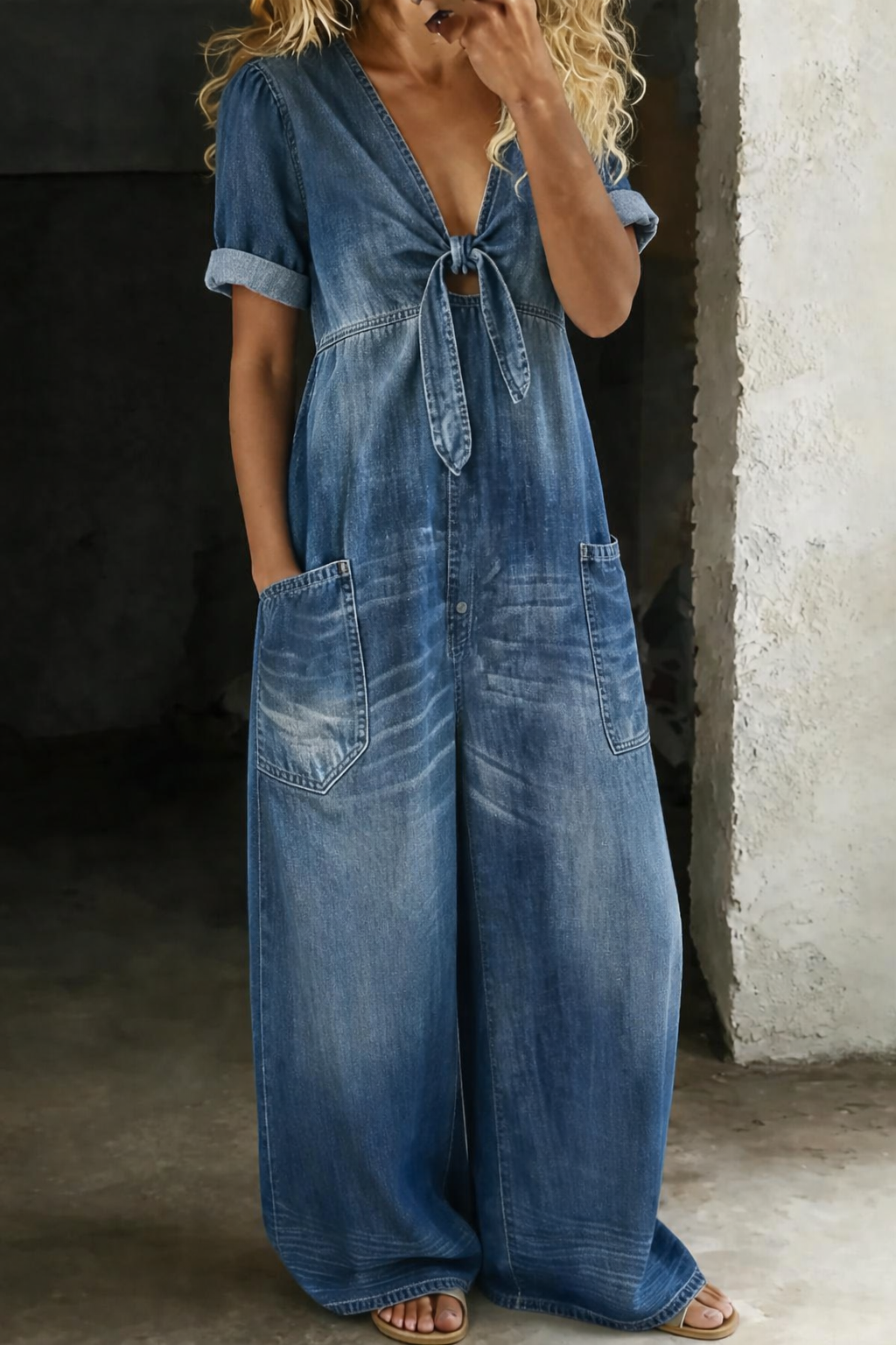 MAYA | Jumpsuit with V-neck