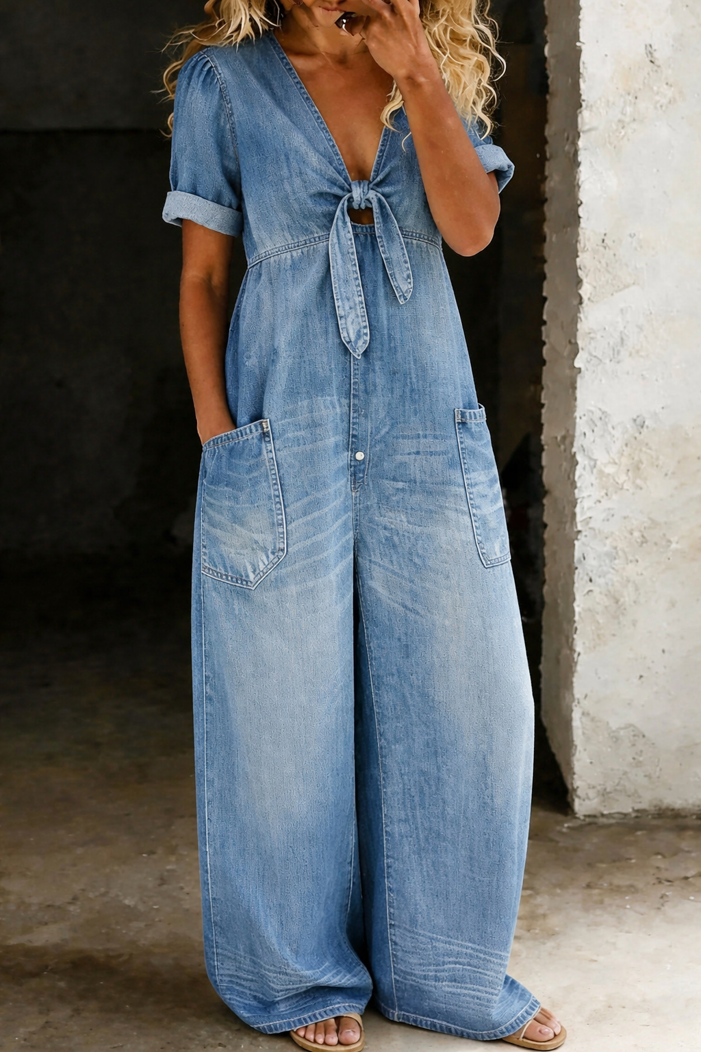 MAYA | Jumpsuit with V-neck