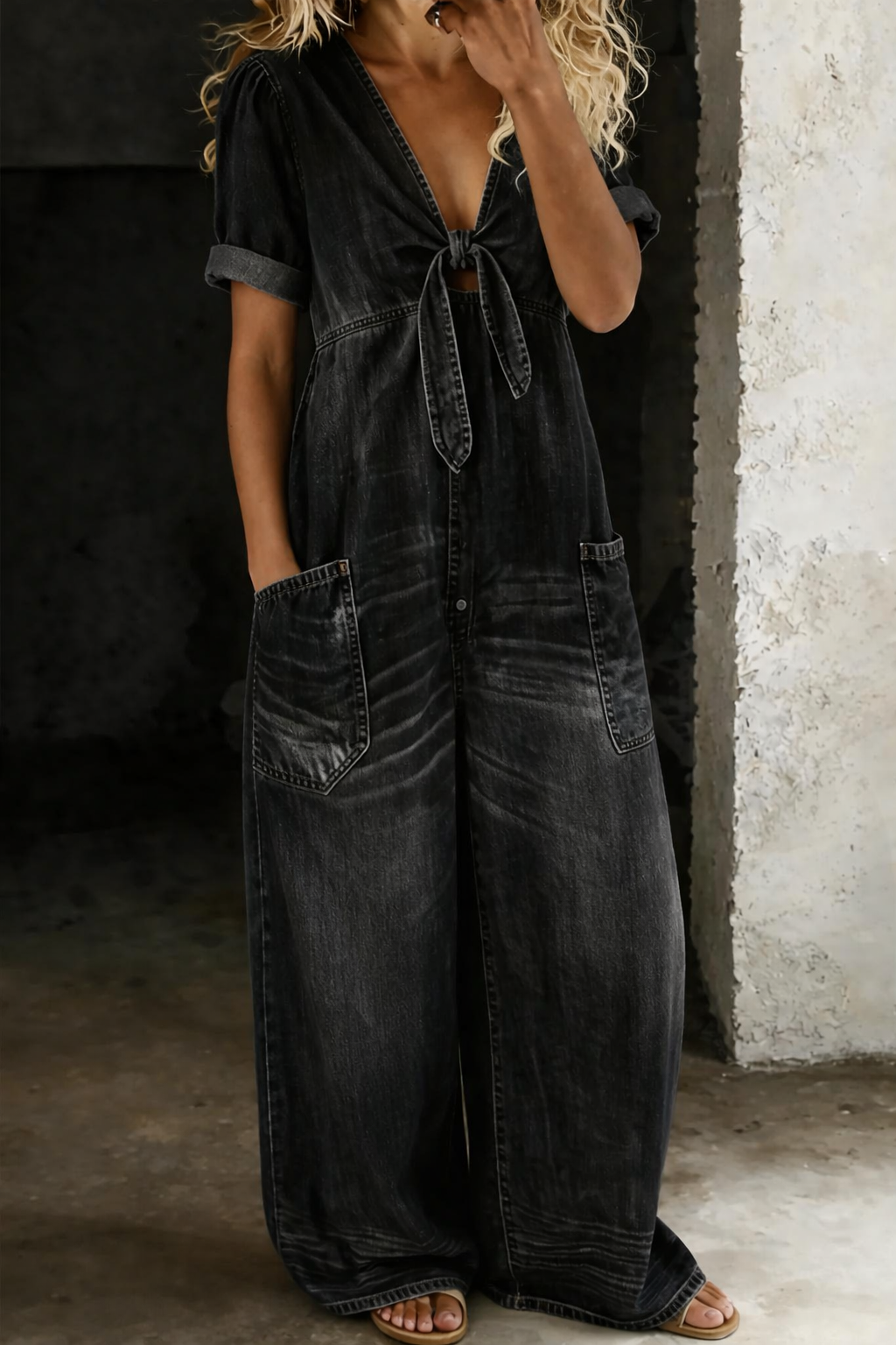 MAYA | Jumpsuit with V-neck