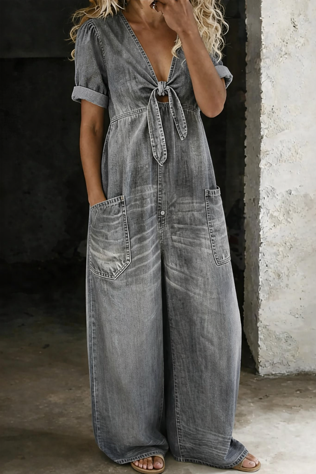 MAYA | Jumpsuit with V-neck