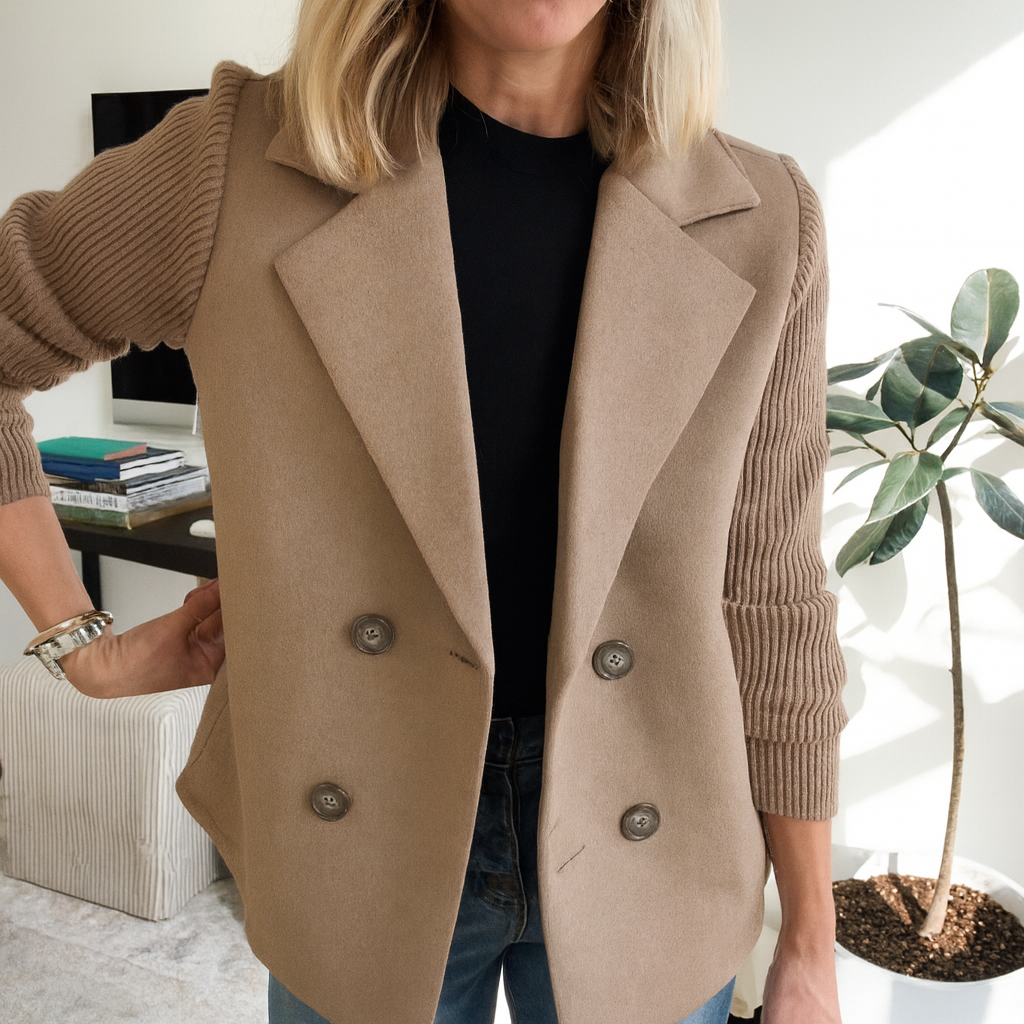 SASHA | Ribbed blazer coat