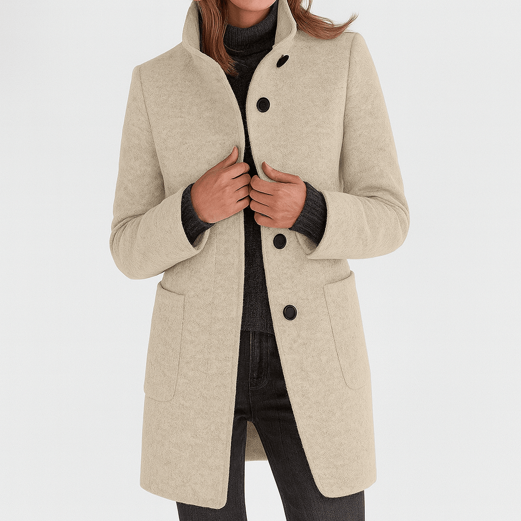 ADELE | Jacket with high collar - Liora Melbourne