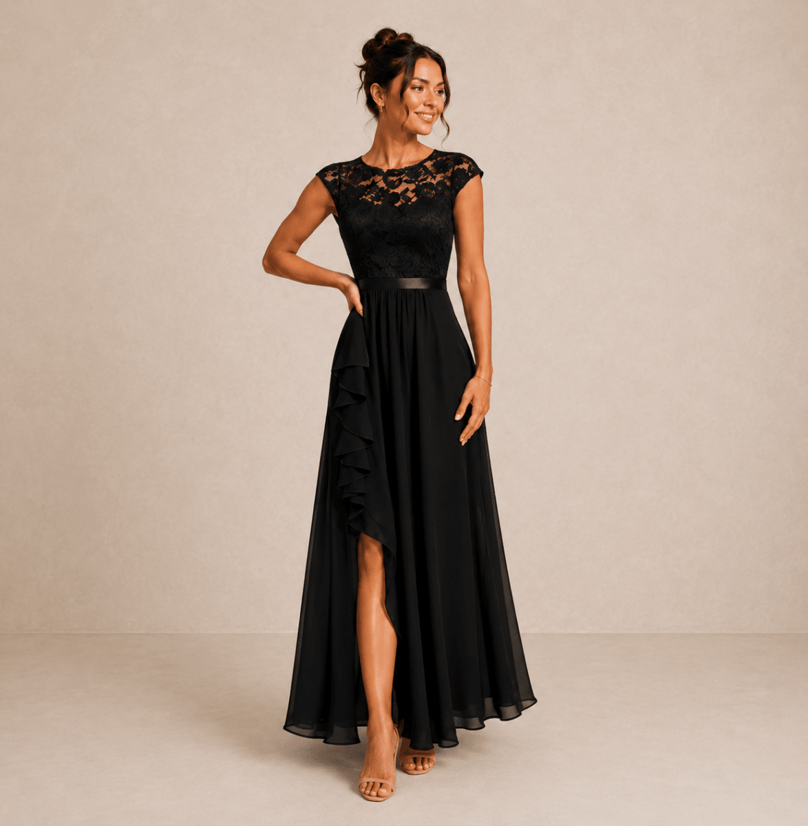 JUSTYNA | Rochie maxi cu volane - Liora București