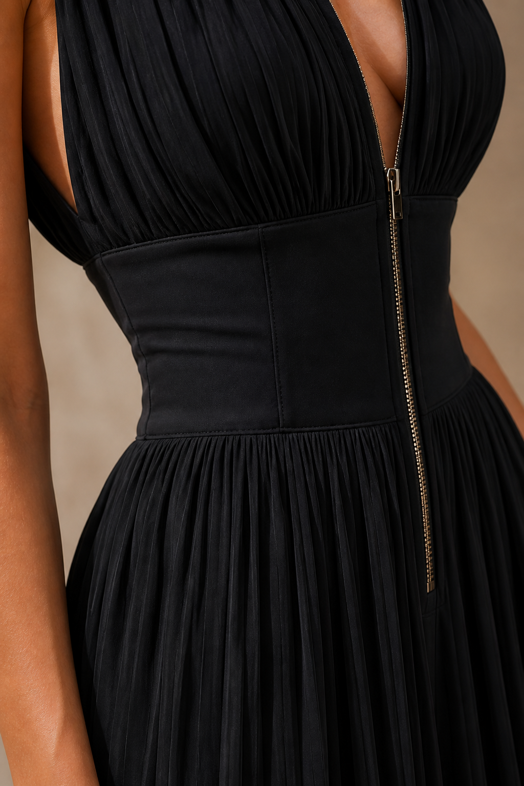 CAELIA | Wide-leg pleated jumpsuit