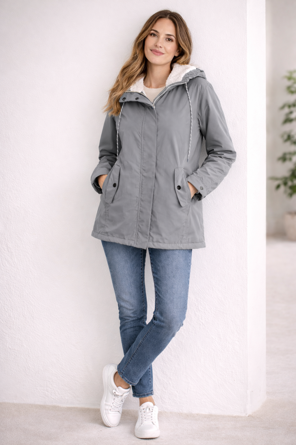 SIENNA | Long winter coat with hood