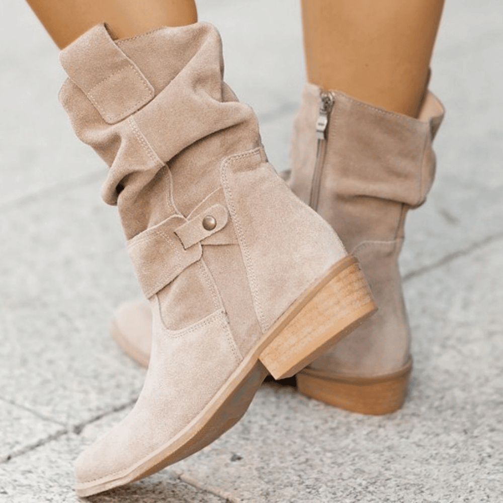 HARPER | Ankle boots with suede finish - Liora Melbourne