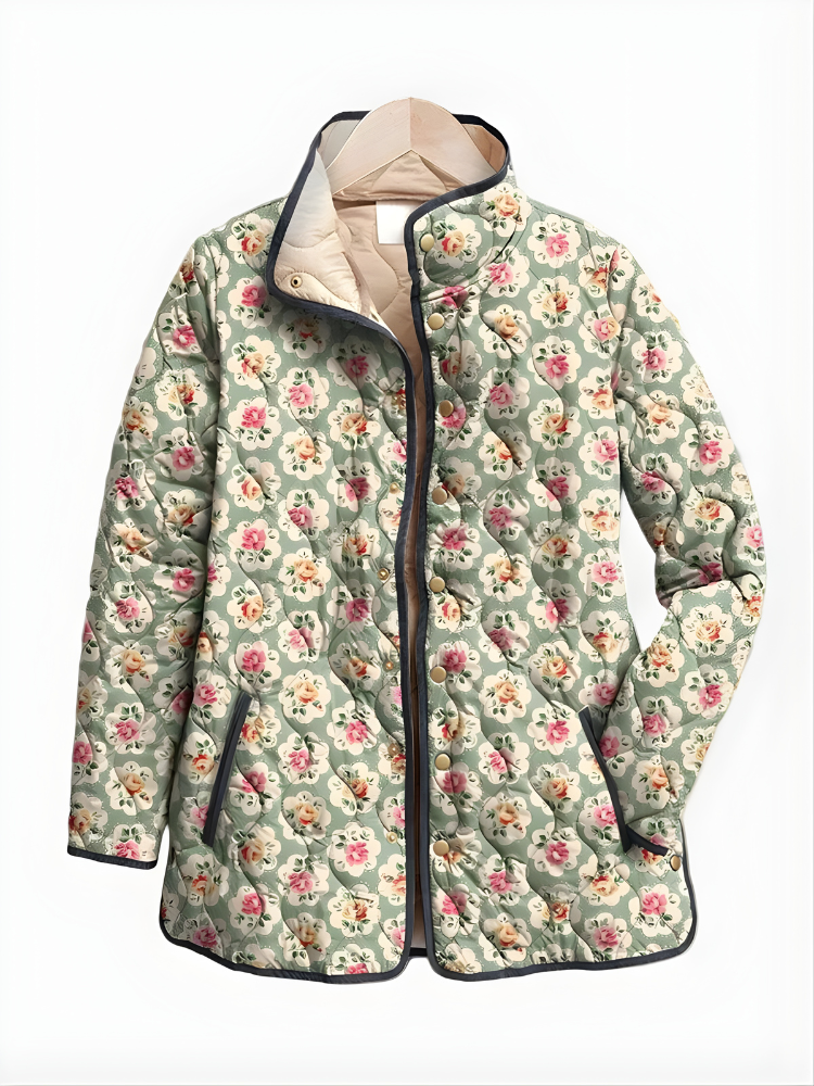 SIENNA | Quilted jacket with floral print