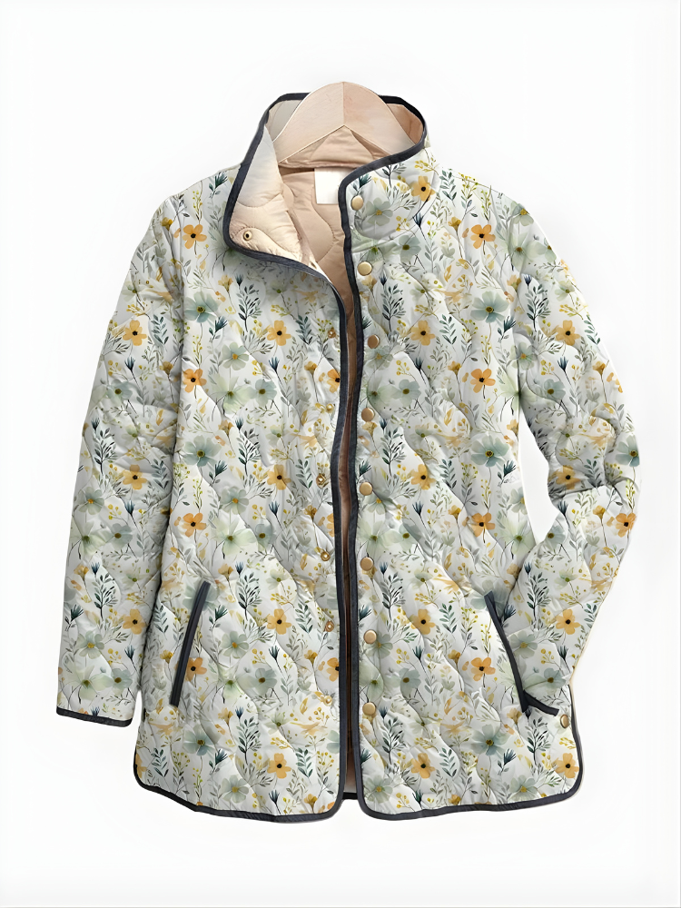 HATTIE | Quilted jacket with floral print