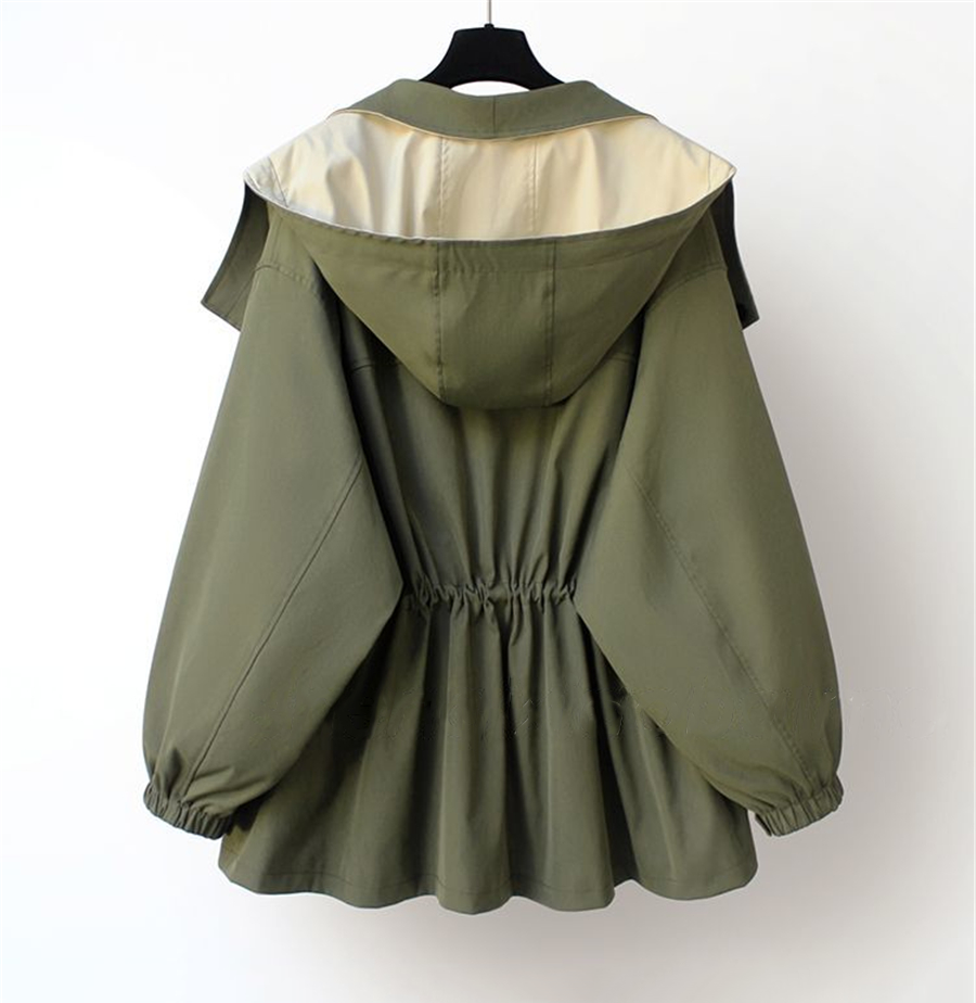 HARPER | Trench coat with two-tone design