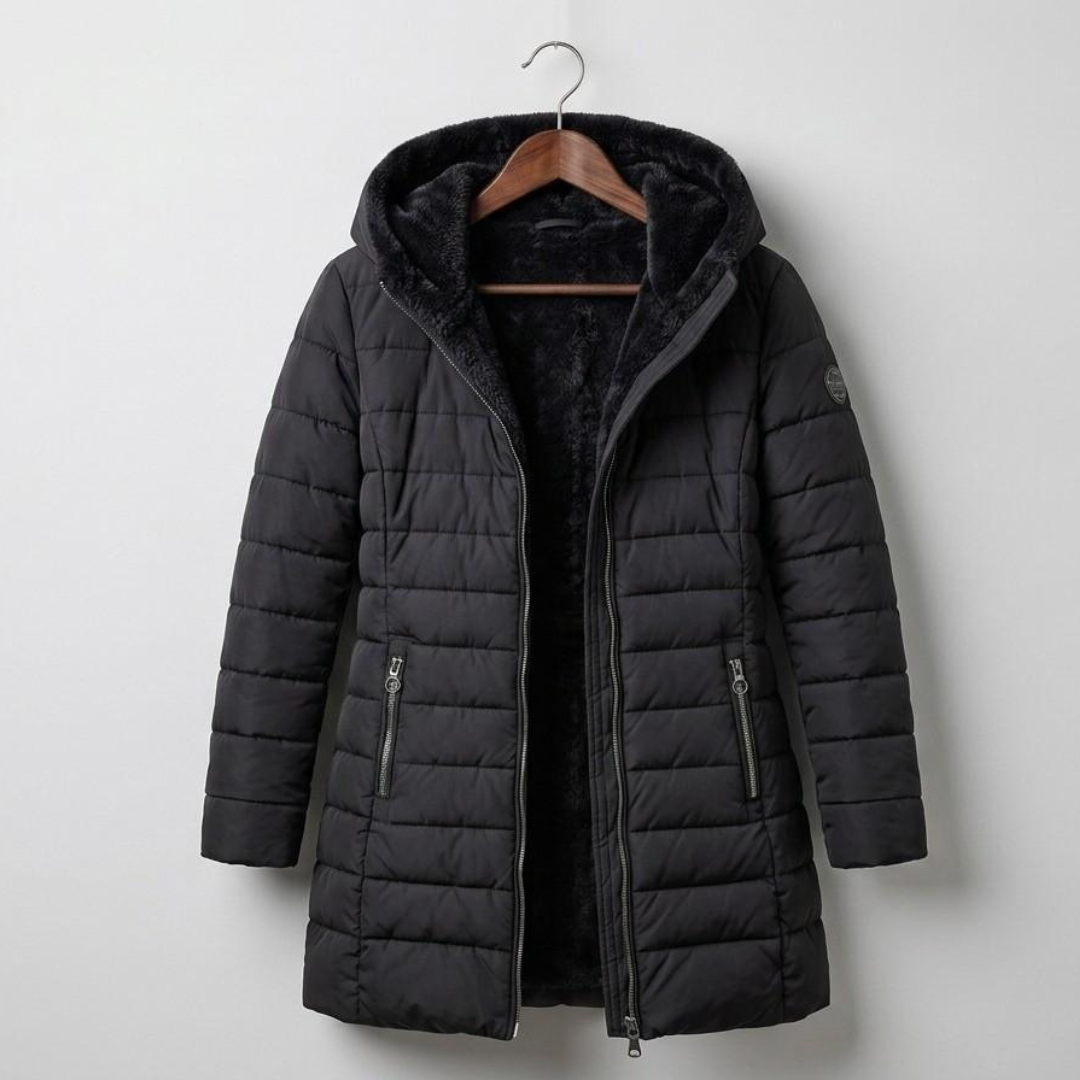 OLIVIA | Winter coat with quilted shell