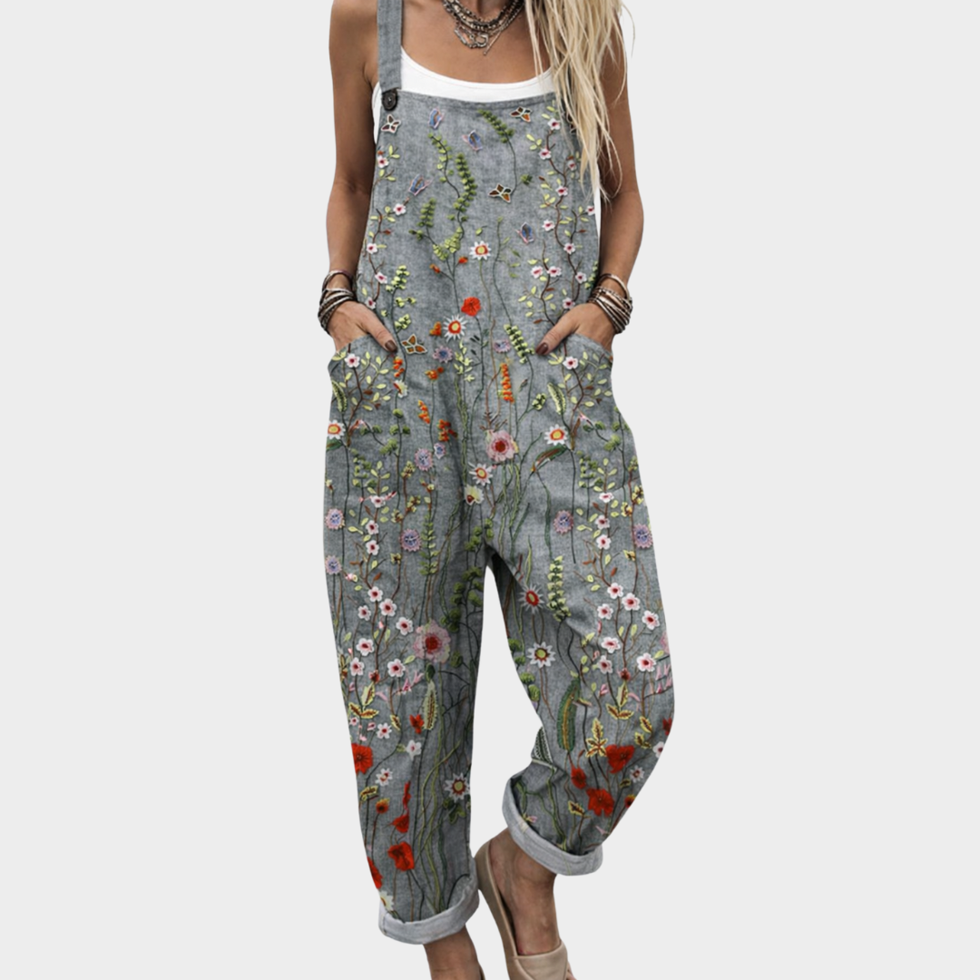 DARCY | Overalls with floral print
