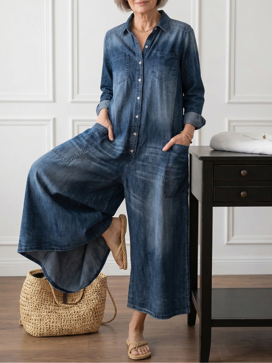 JUNE | Jumpsuit with button closure