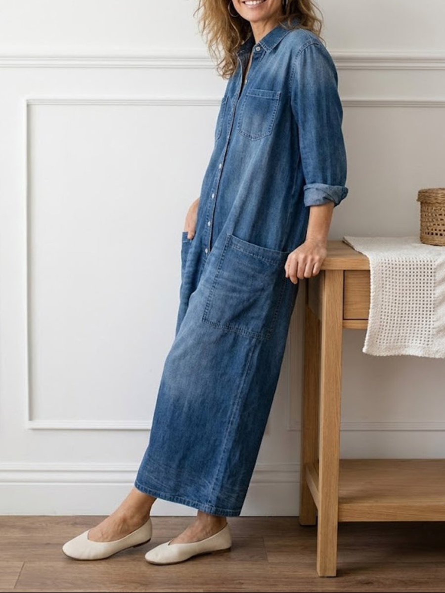 JUNE | Jumpsuit with button closure
