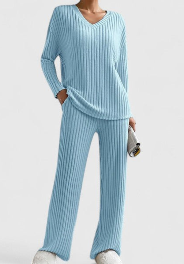 ANGELINE | Set with wide-leg pants