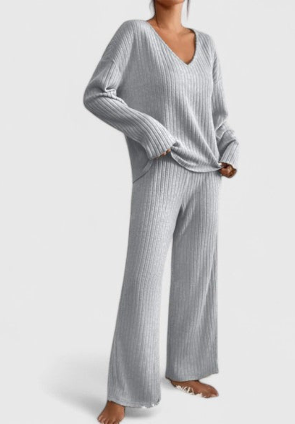 ANGELINE | Set with wide-leg pants