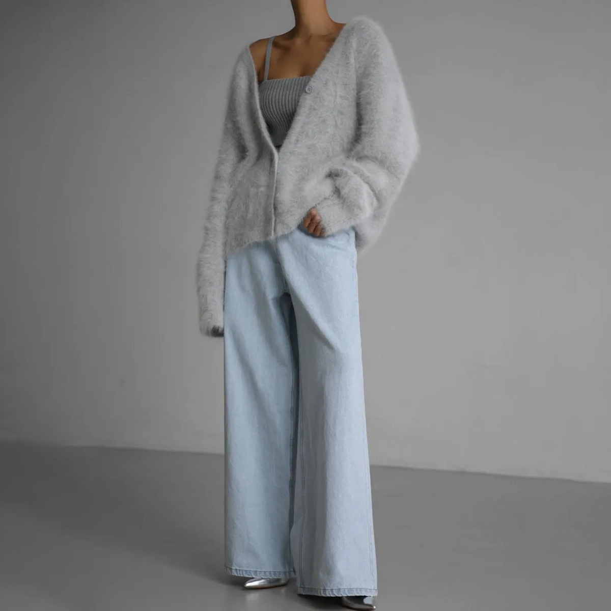 FLORENCE | Knitted cardigan with oversized fit