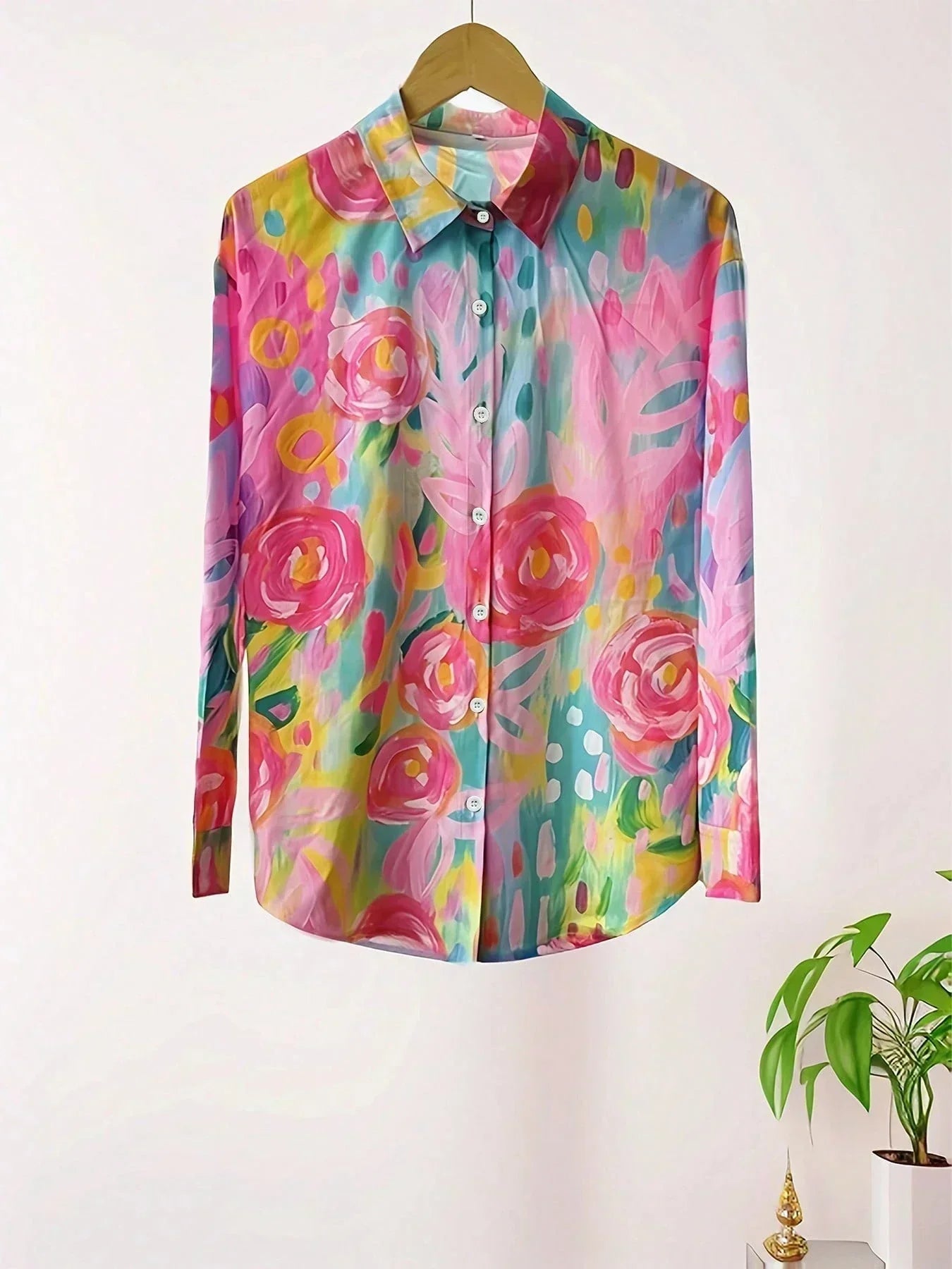 RINA | Blouse with colourful print