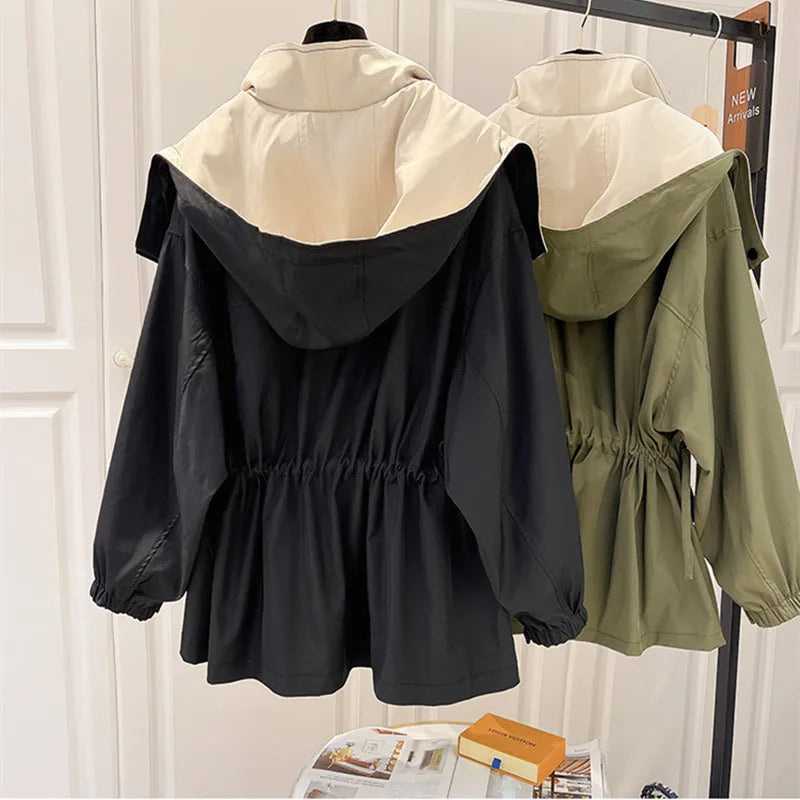 FIORE | Windbreaker jacket with drawcord waist