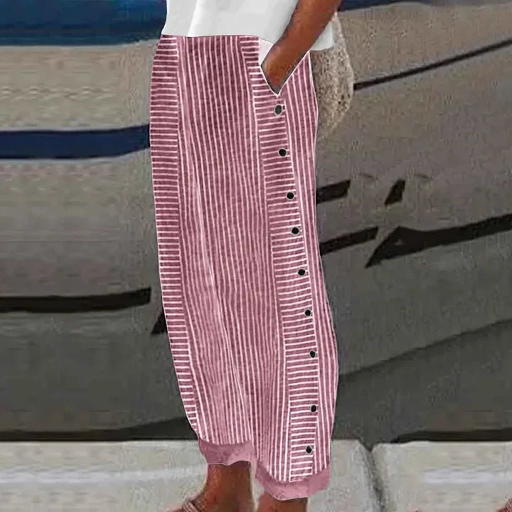 INAYA | Trousers with side-button detail - Liora Melbourne
