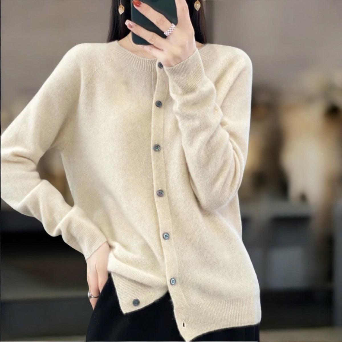 HARPER | Cardigan with button fastening