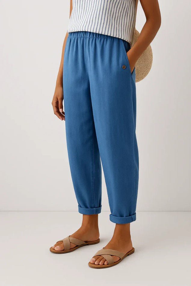 ROMINA | Trousers with elastic waistband - Liora Melbourne
