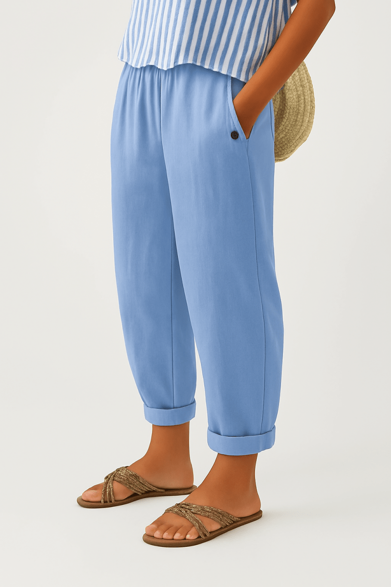 ROMINA | Trousers with elastic waistband - Liora Melbourne