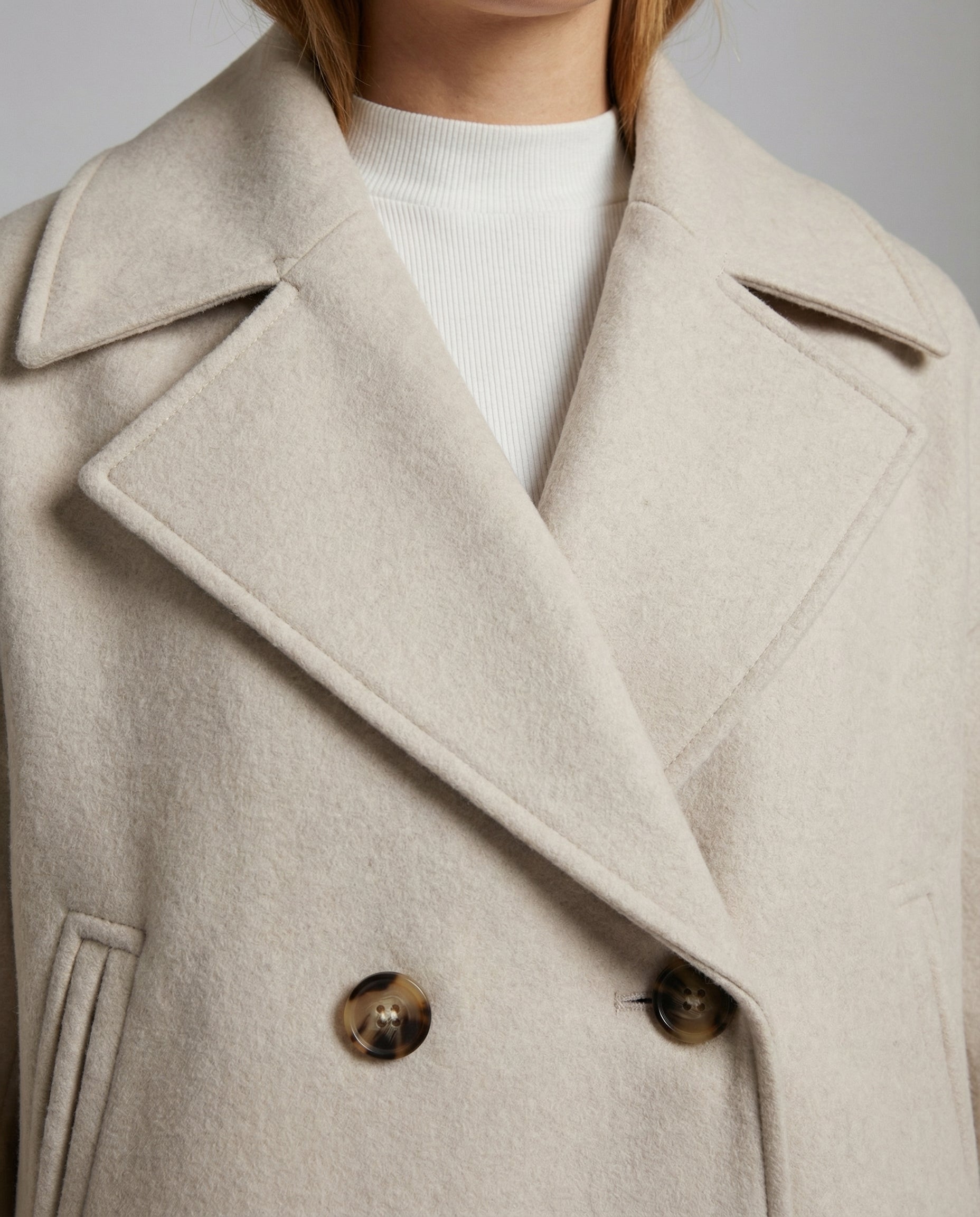 HARPER | Short jacket with double-breasted front