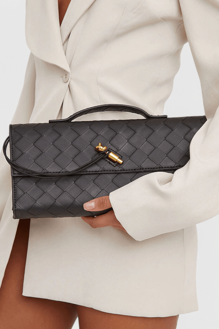 MELANIE | Geantă clutch cu nod auriu - Liora București