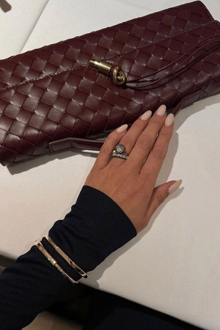 MELANIE | Geantă clutch cu nod auriu - Liora București