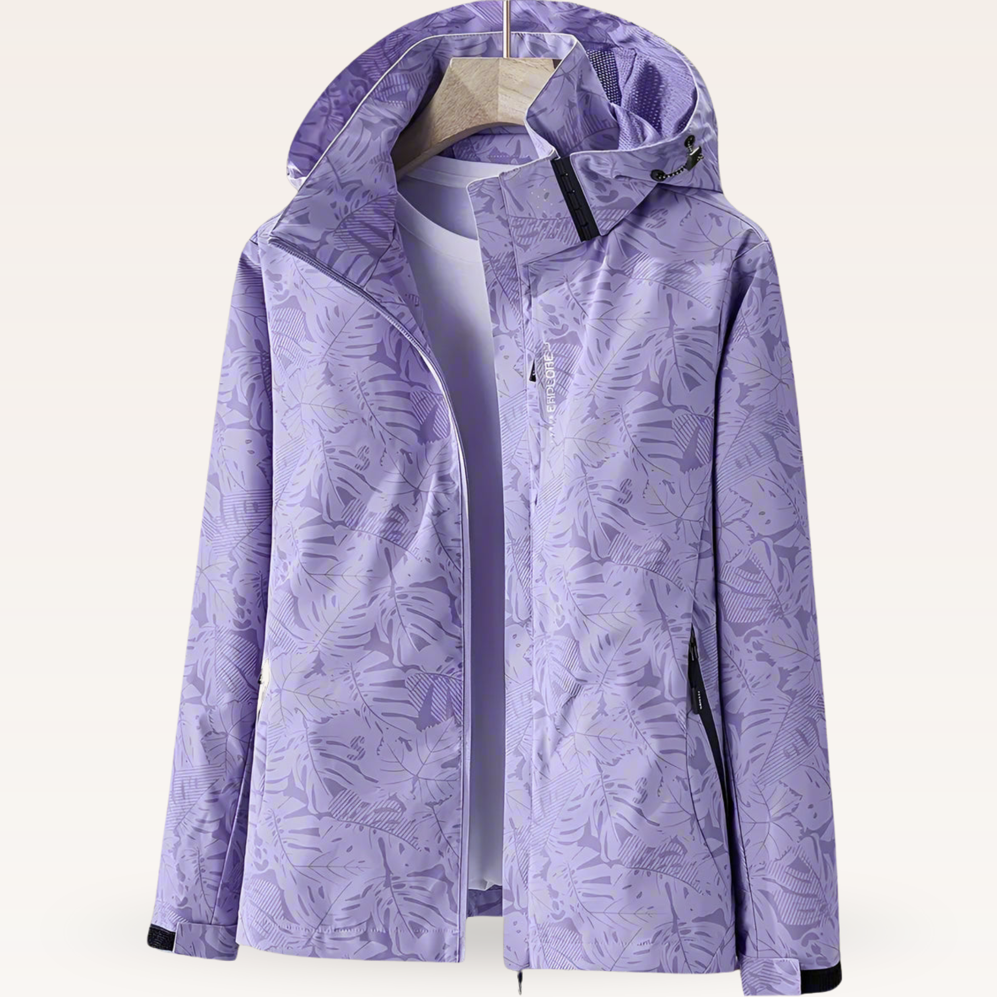 ISLA | Waterproof summer jacket with leaf print