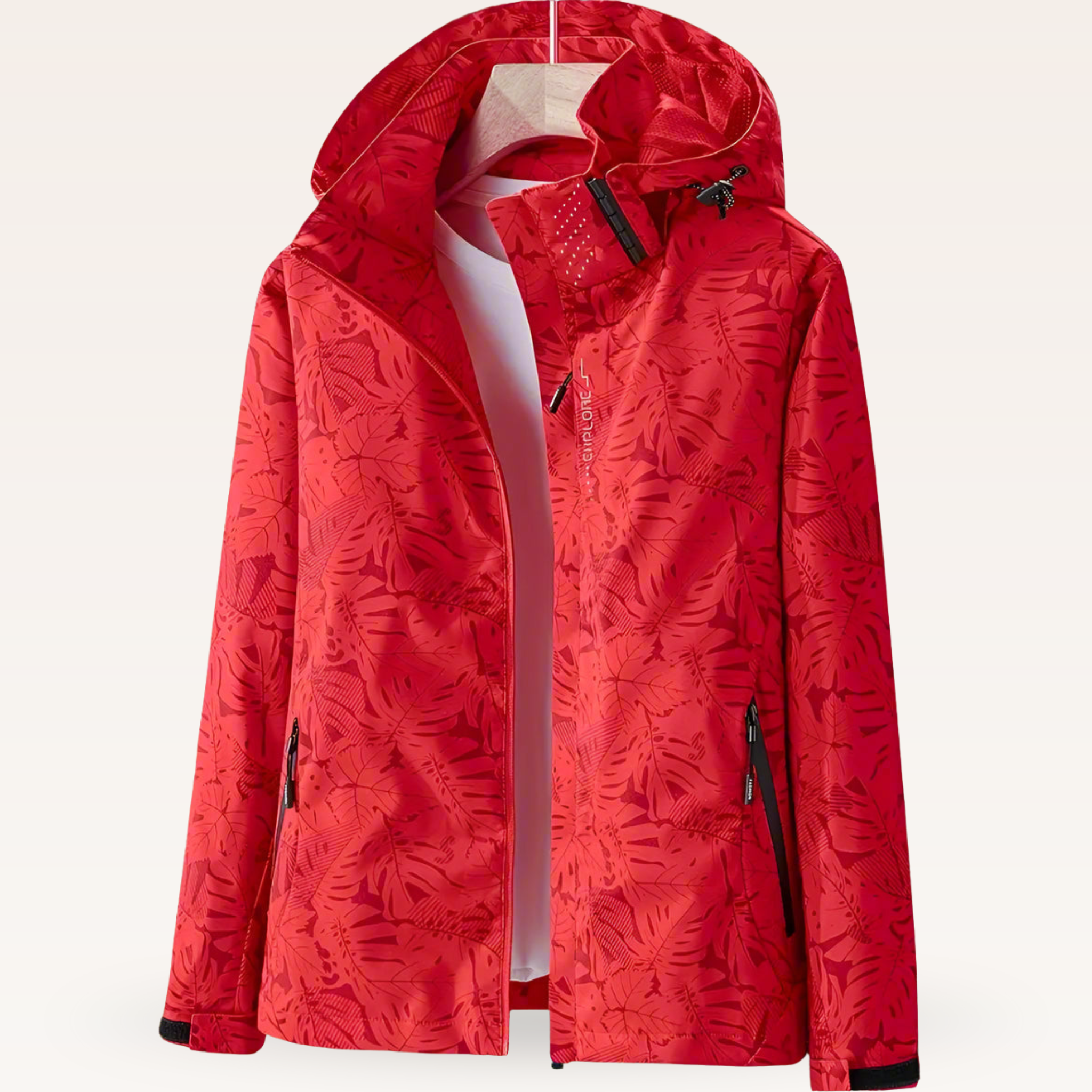 ISLA | Waterproof summer jacket with leaf print
