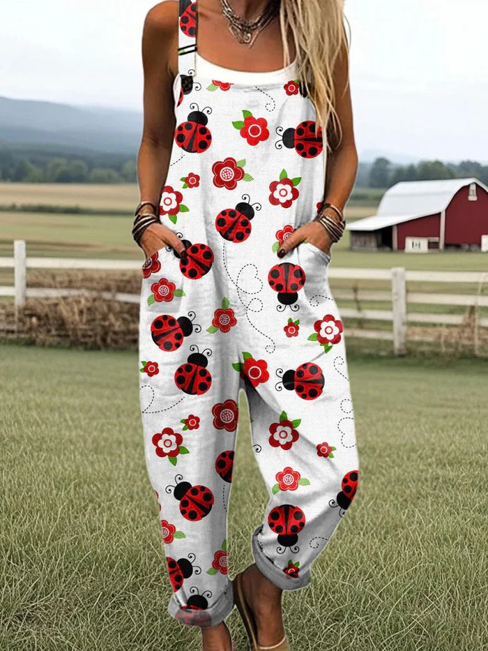 GRACIE | Jumpsuit with ladybug print