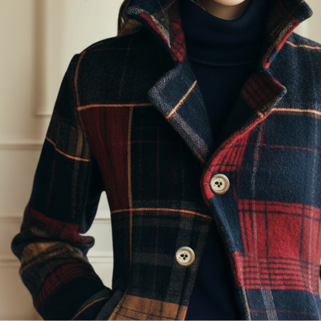 RUBY | Jacket with plaid pattern
