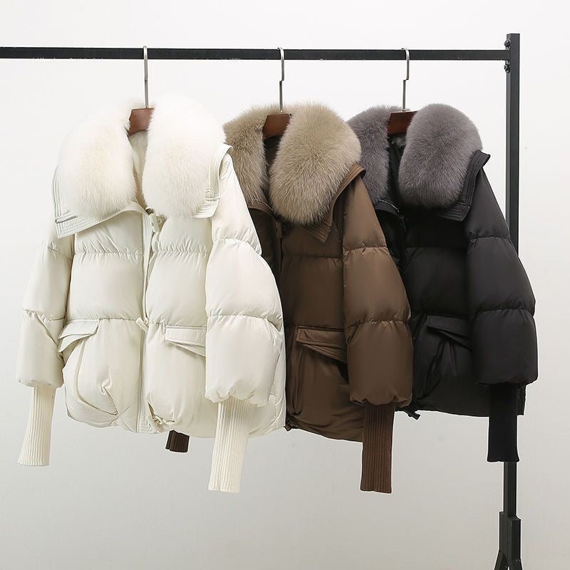 HARPER | Down jacket with fur collar