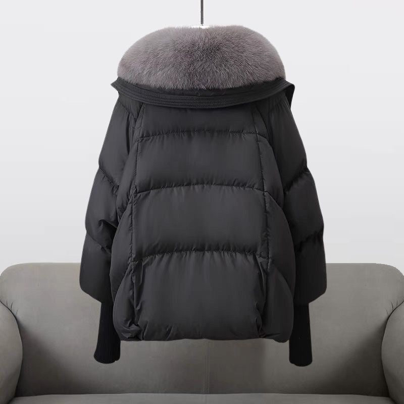 EVIE | Winter puffer coat with fur collar