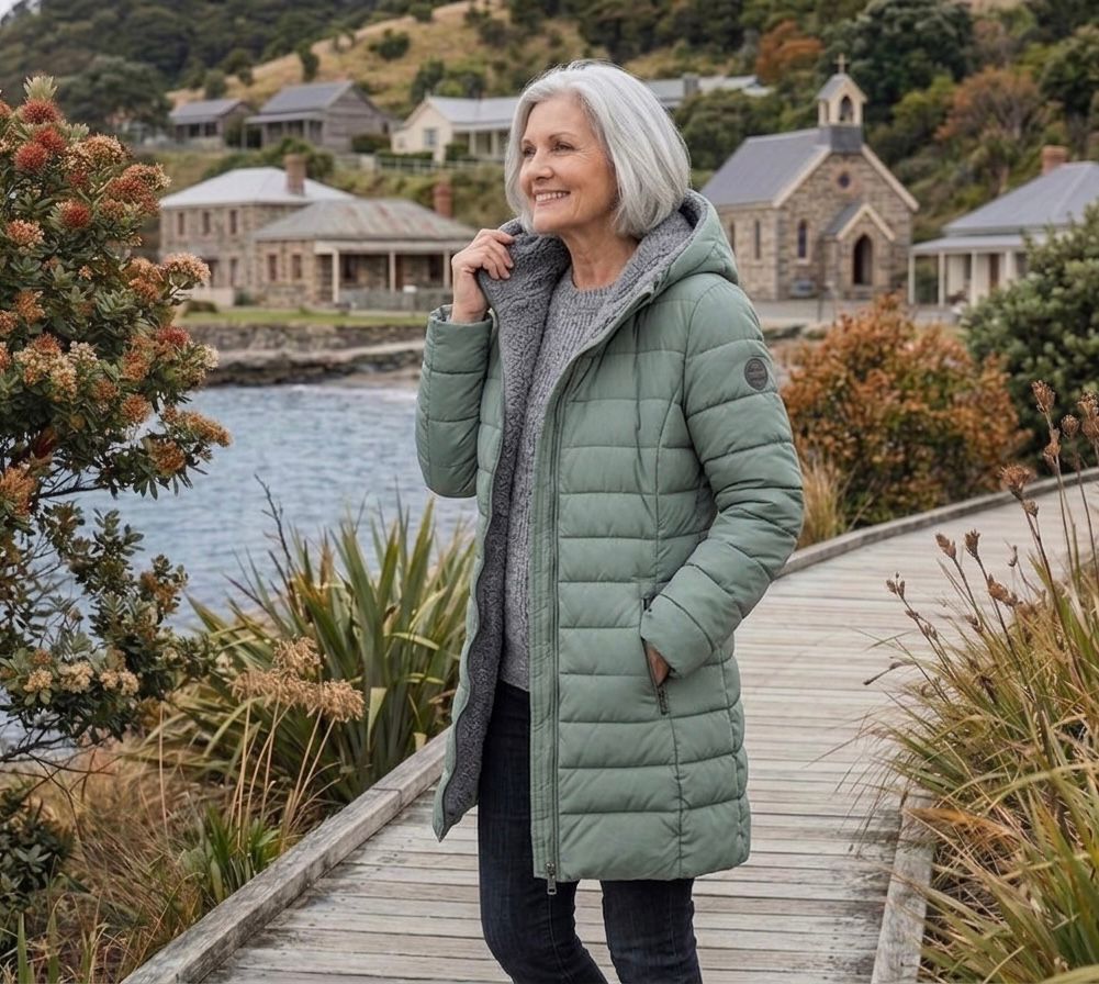 OLIVIA | Winter coat with quilted shell