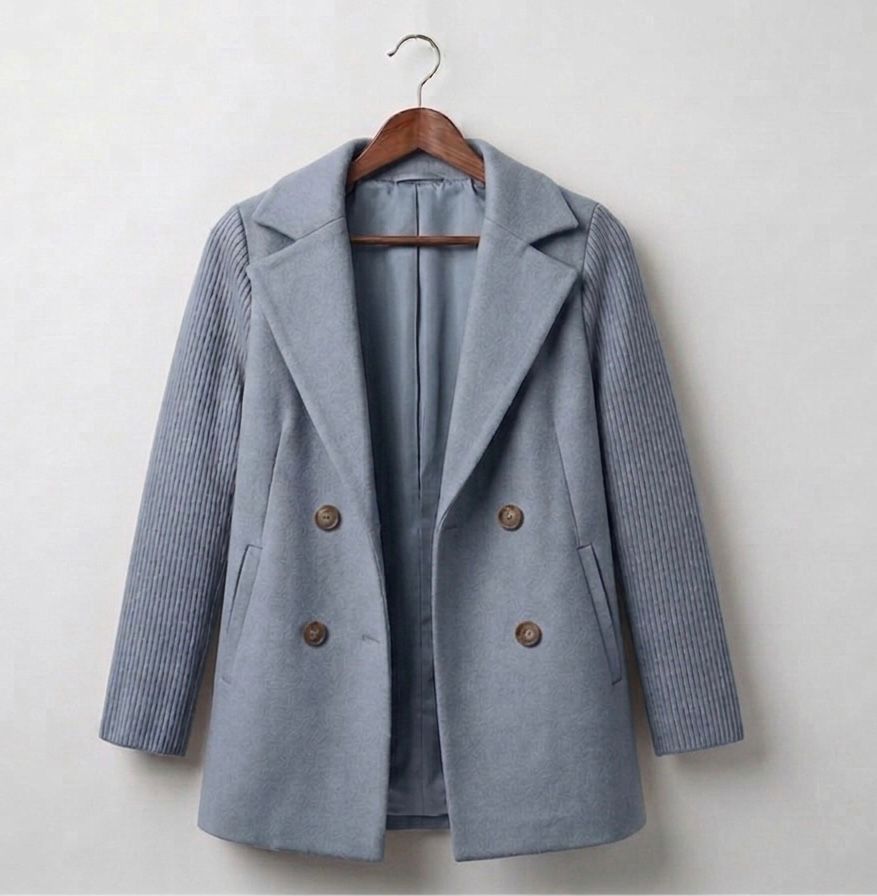 SASHA | Ribbed blazer coat