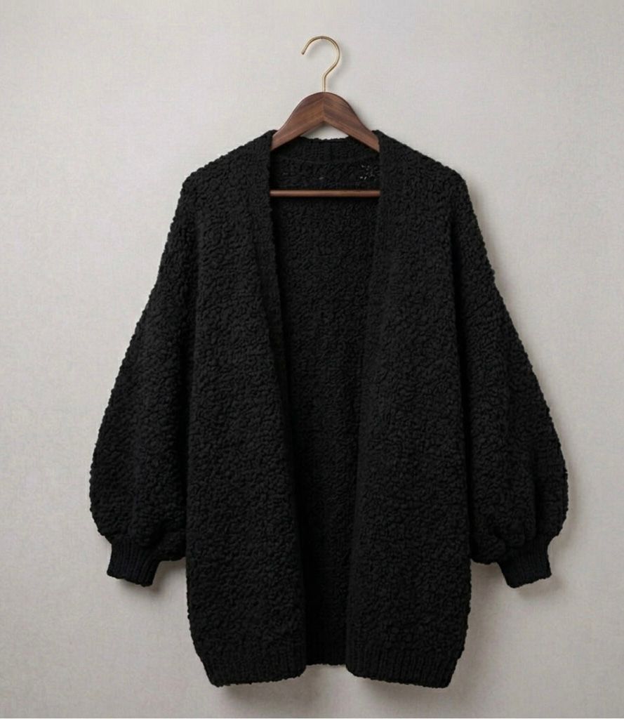 SUMMER | Oversized cardigan with dropped shoulders