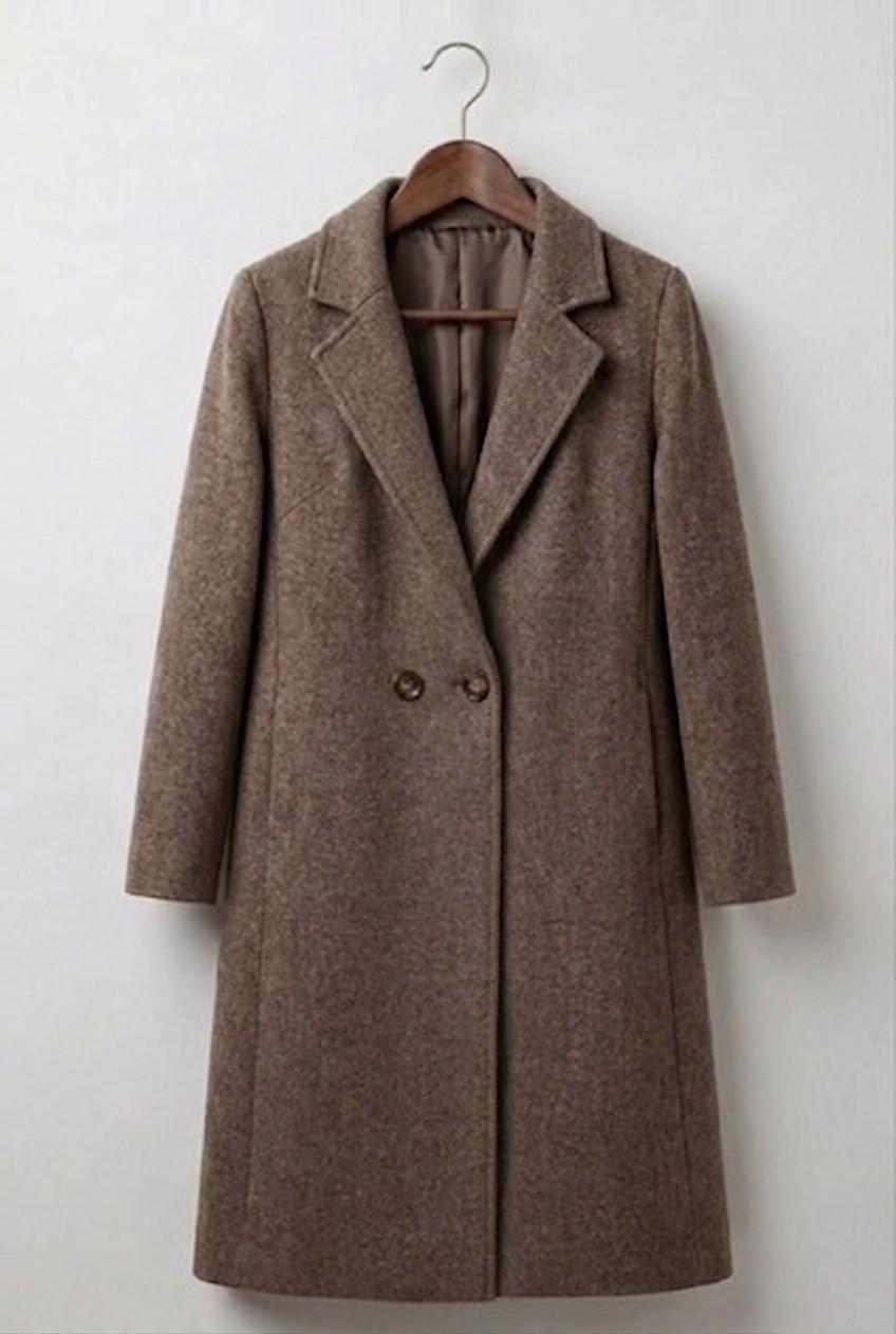 HARPER | Overcoat with notched lapels