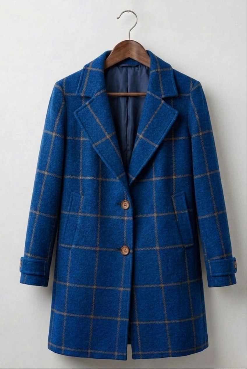 MARGARET | Long-line coat with heritage tweed