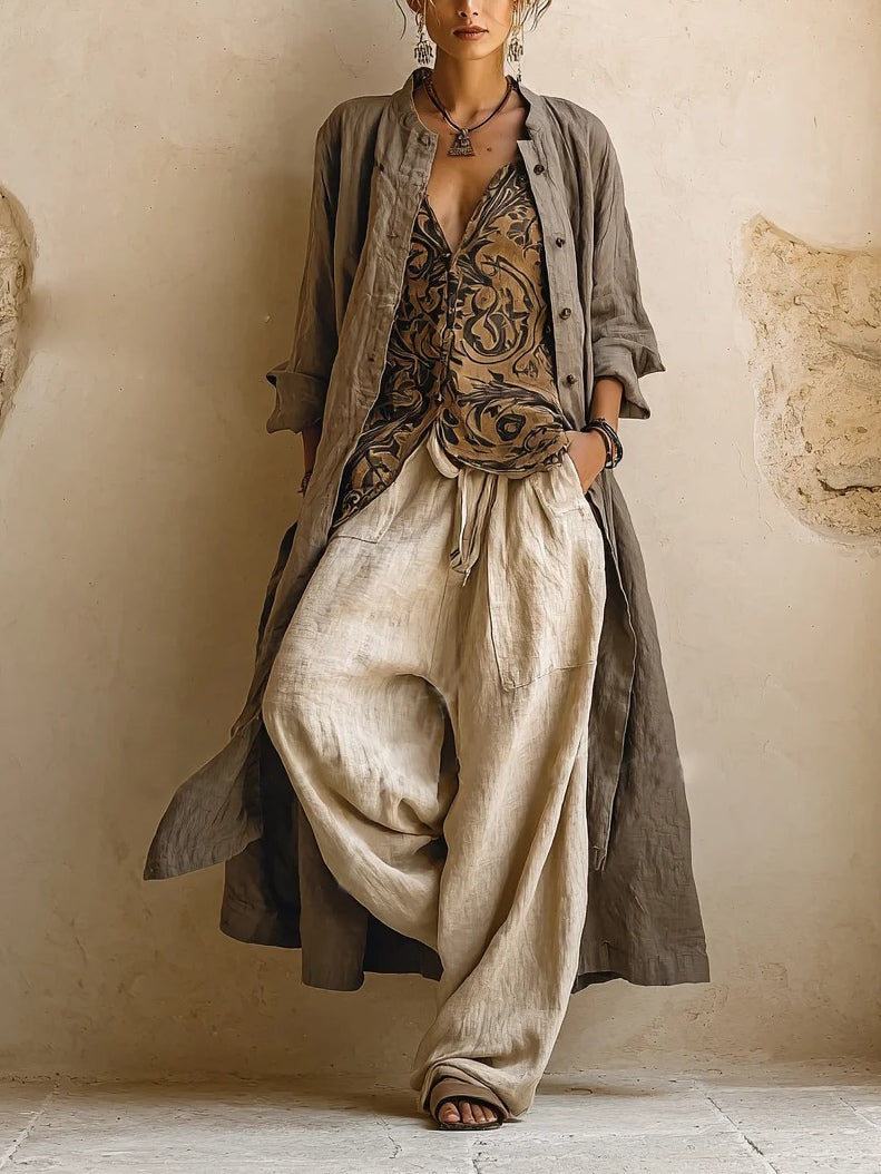 ISLA | Set with wide-leg pants