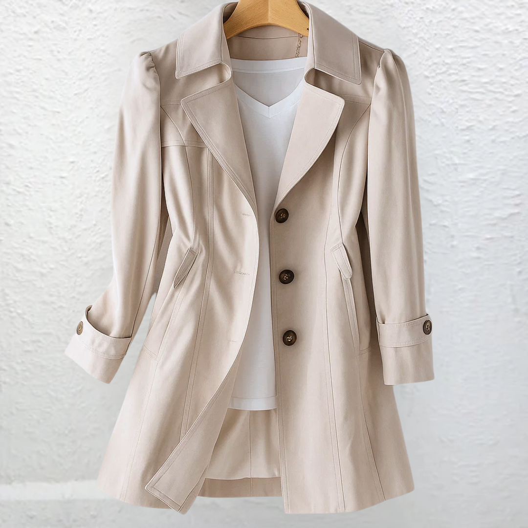 KATHERINE | Trench coat with tie belt