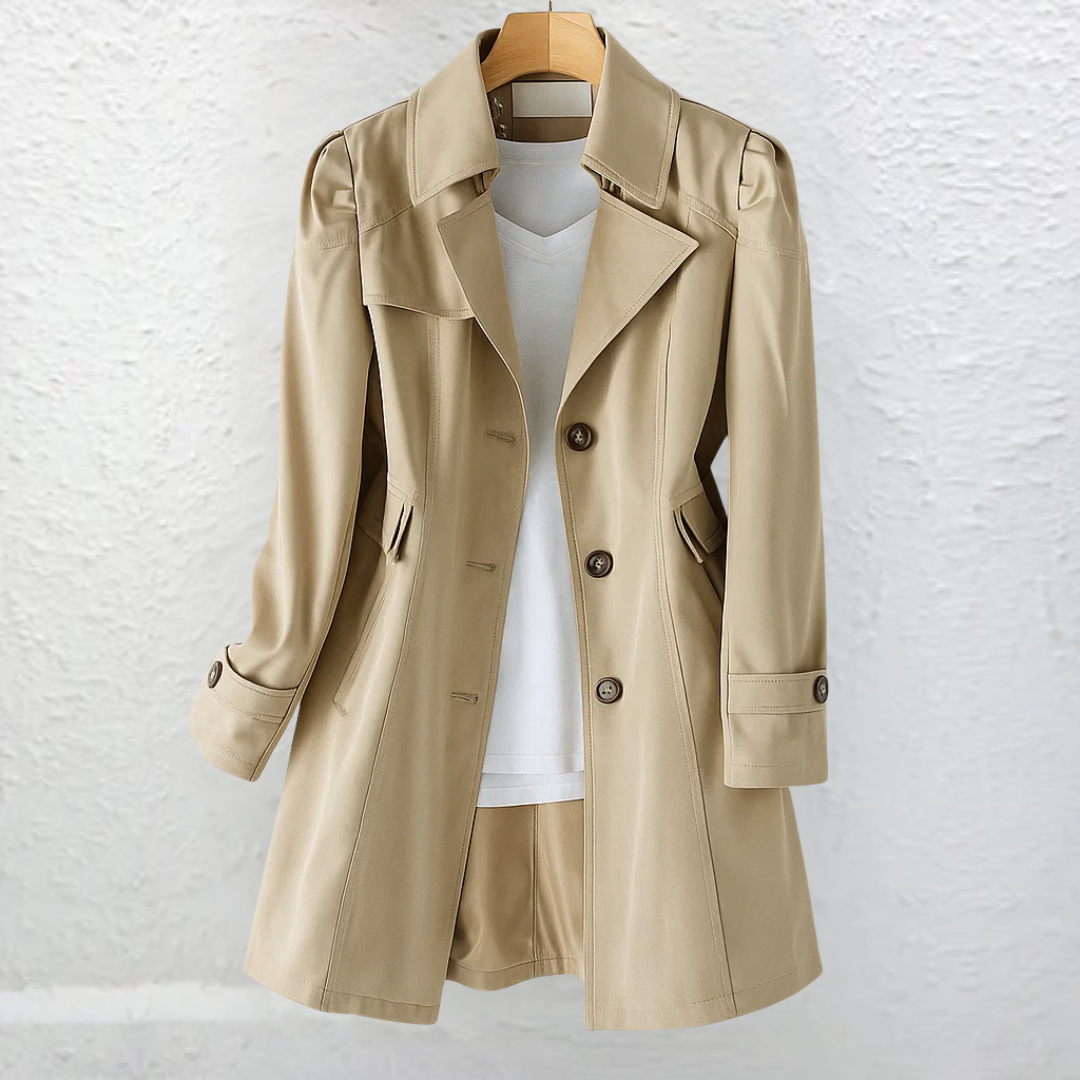 KATHERINE | Trench coat with tie belt