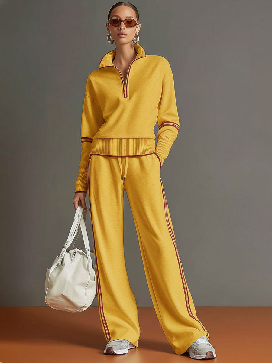 KINSLEY | Set with wide-leg pants