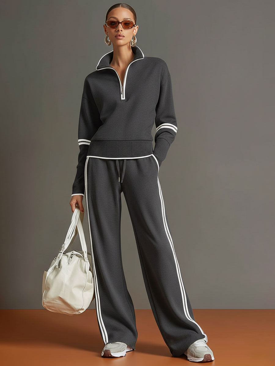 KINSLEY | Set with wide-leg pants