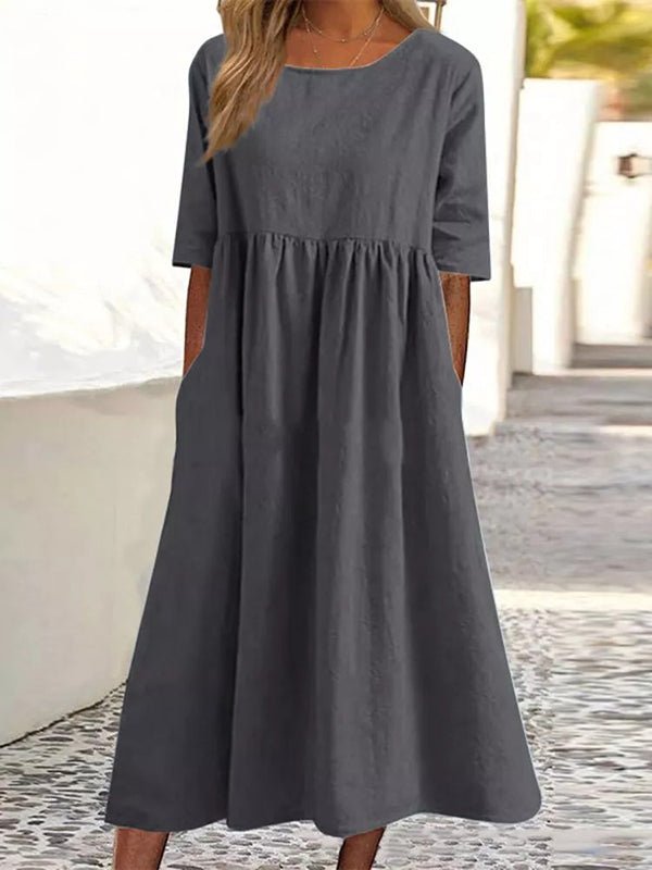 DARIA | Rochie midi cu croi în A - Liora București