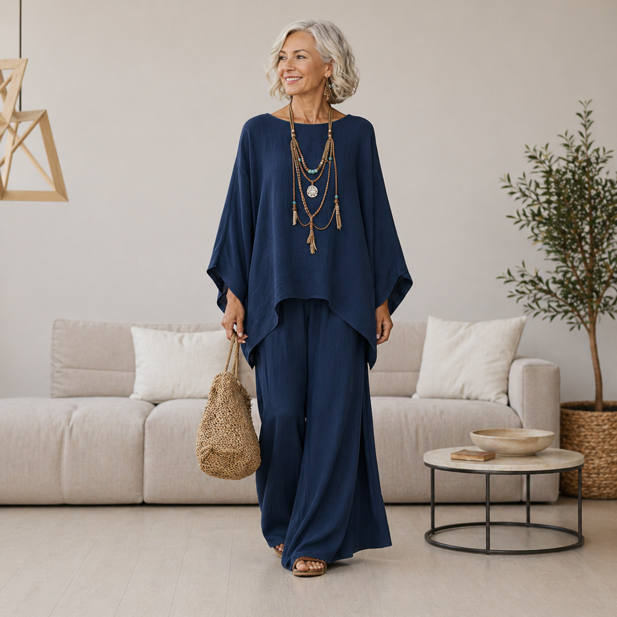 ISABELLE | Set with wide-leg pants